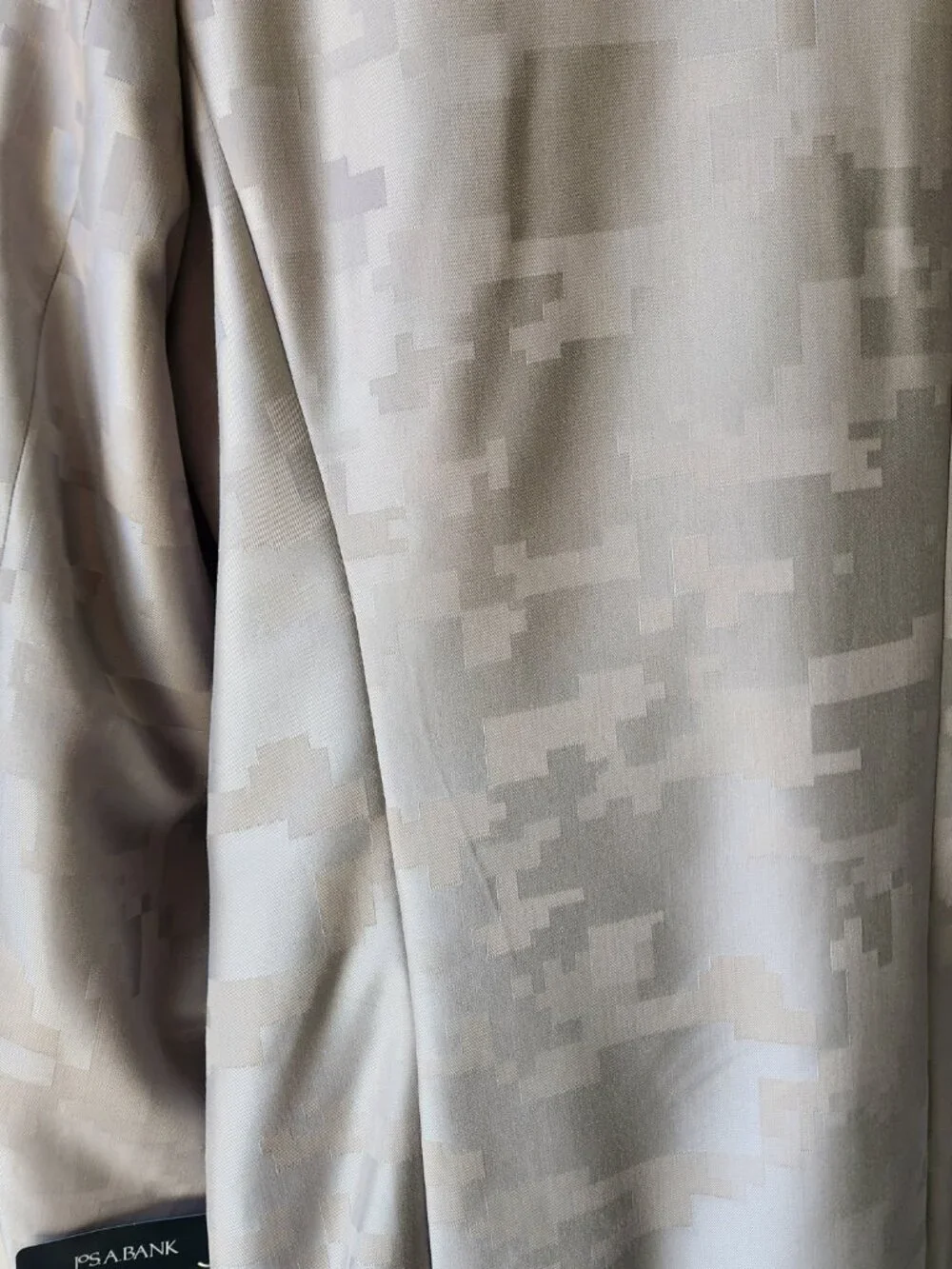Jos. A. Bank Light Tan Digital Camo Sport Coat Blazer